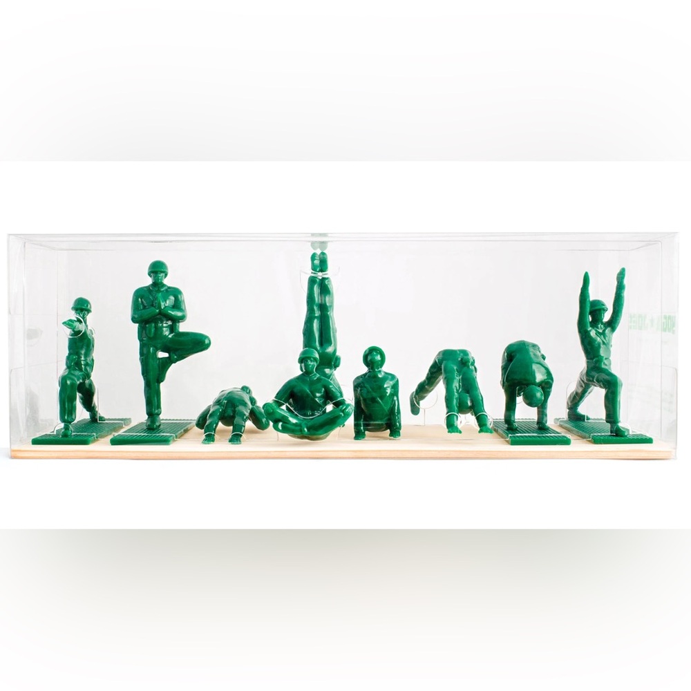 Yoga Joes Series 1 Green Toy Soldiers Army Men NIB New